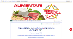 Desktop Screenshot of gastronomia-boselli.com