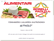 Tablet Screenshot of gastronomia-boselli.com